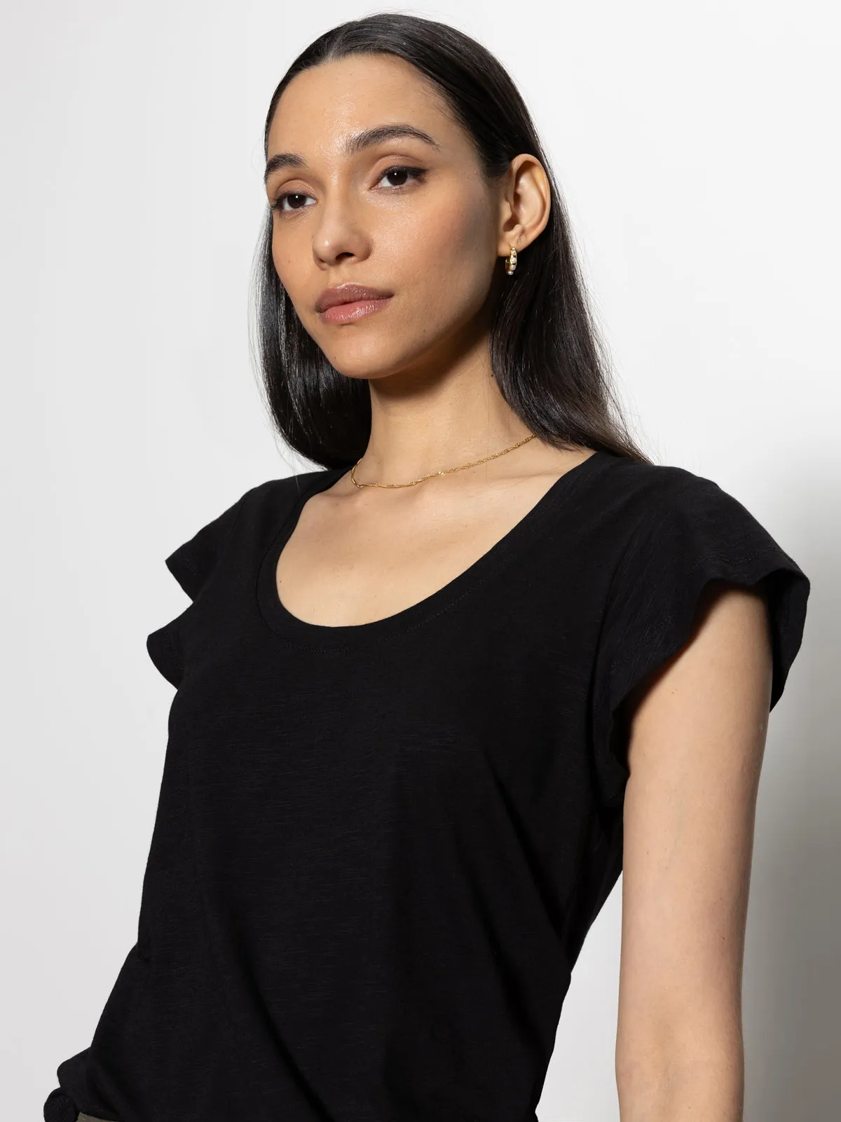 West Side Tee Black High Durability Material