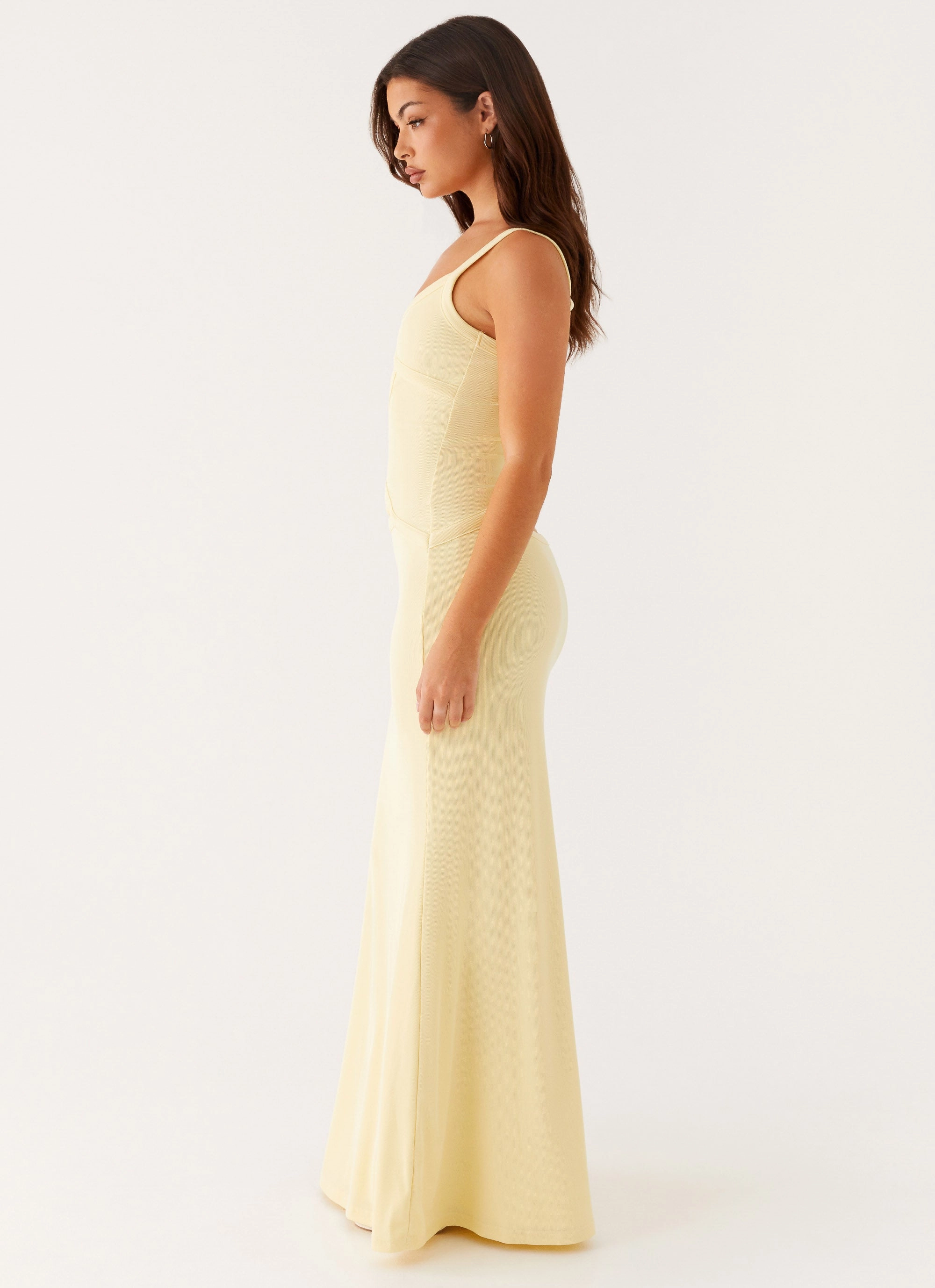 Jocelyn Maxi Dress - Yellow Pure Tone Smooth Feel