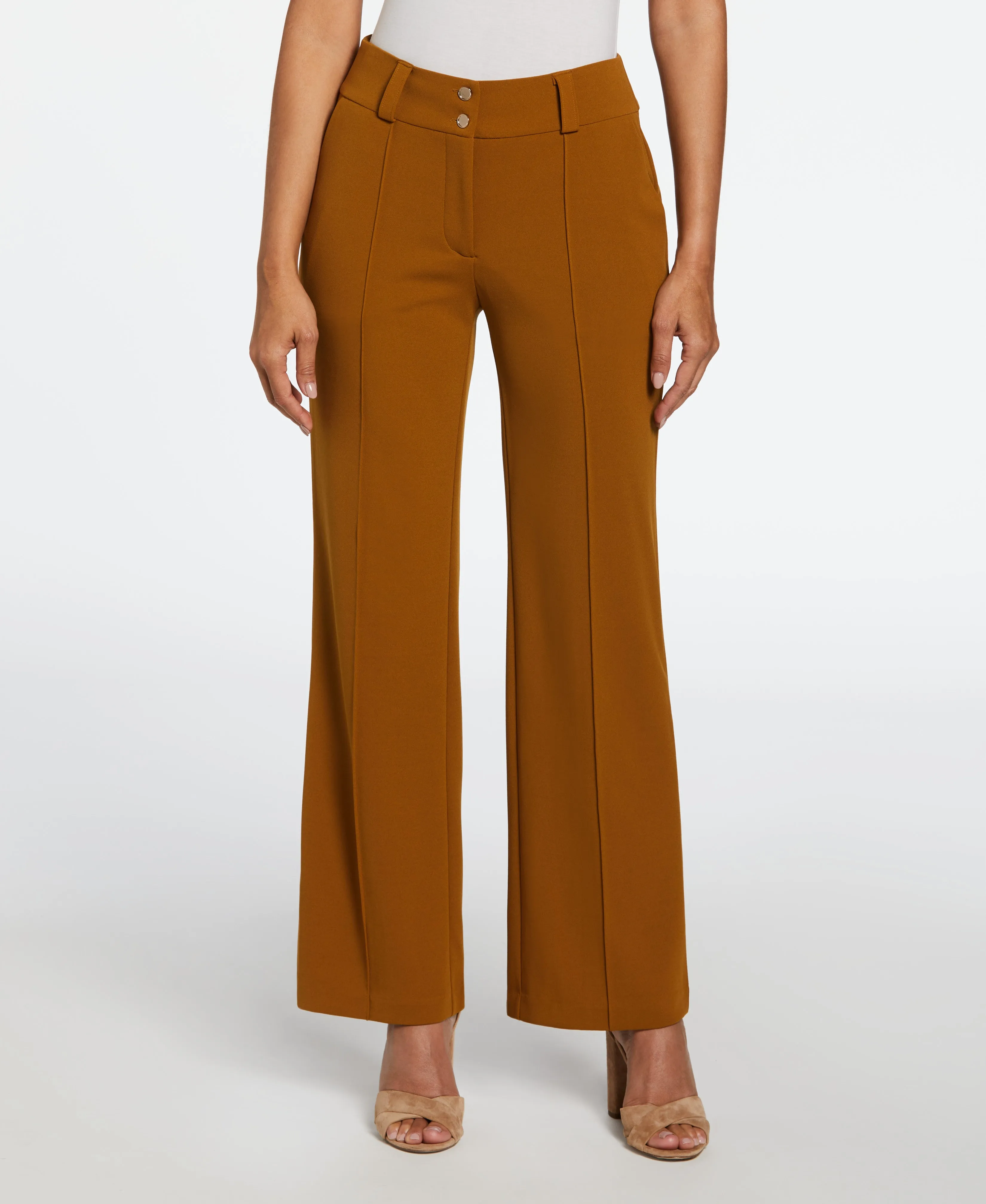 Wide Waistband Wide Leg Pant Tall Length Everyday Style