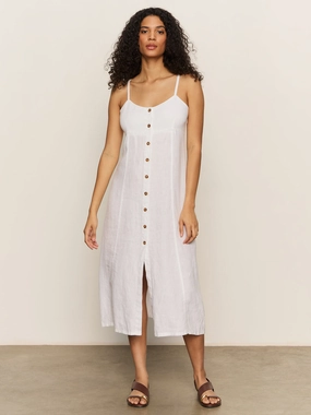 TaglessComfort Wilder Linen Dress Bleached White