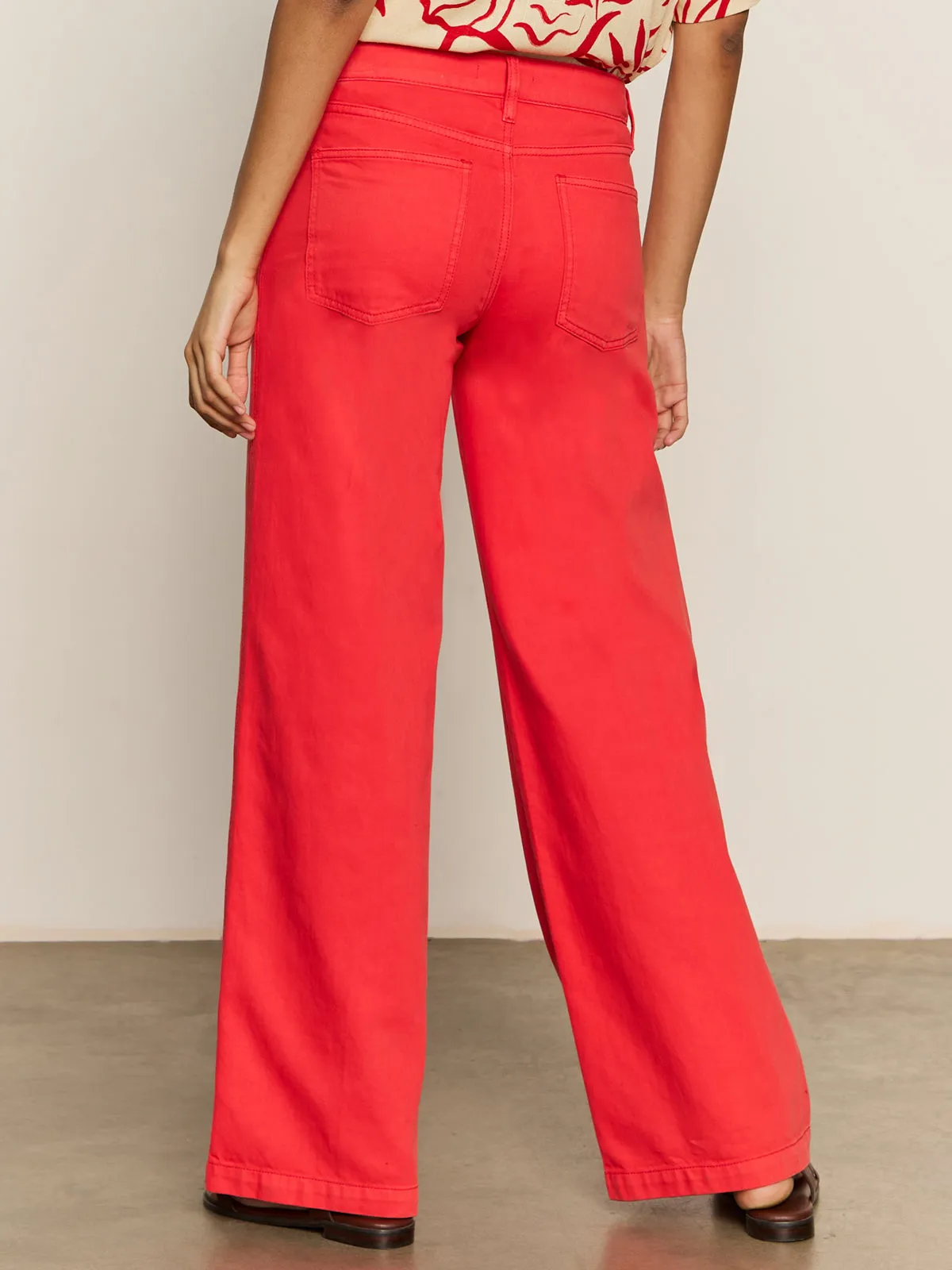 Highland Wide Leg Standard Rise Pant Cayenne Sporty Style