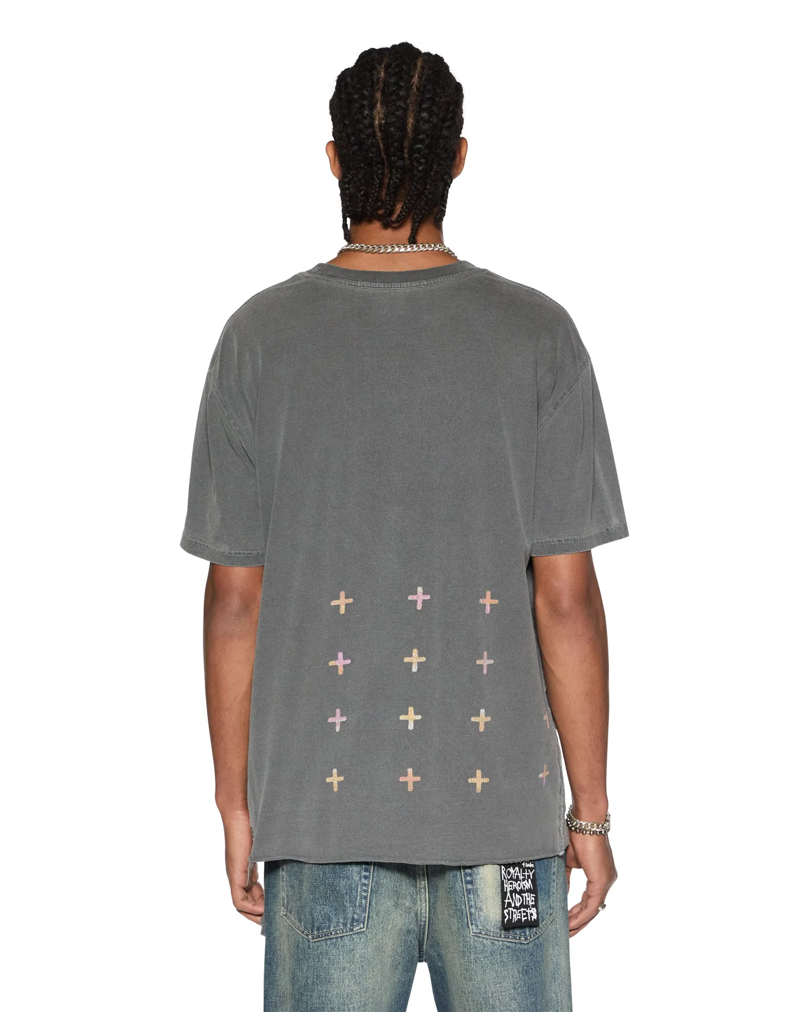 WORLD ORDER BIGGIE SS TEE CHARCOAL QuickDry Technology Odor Resistant Finish