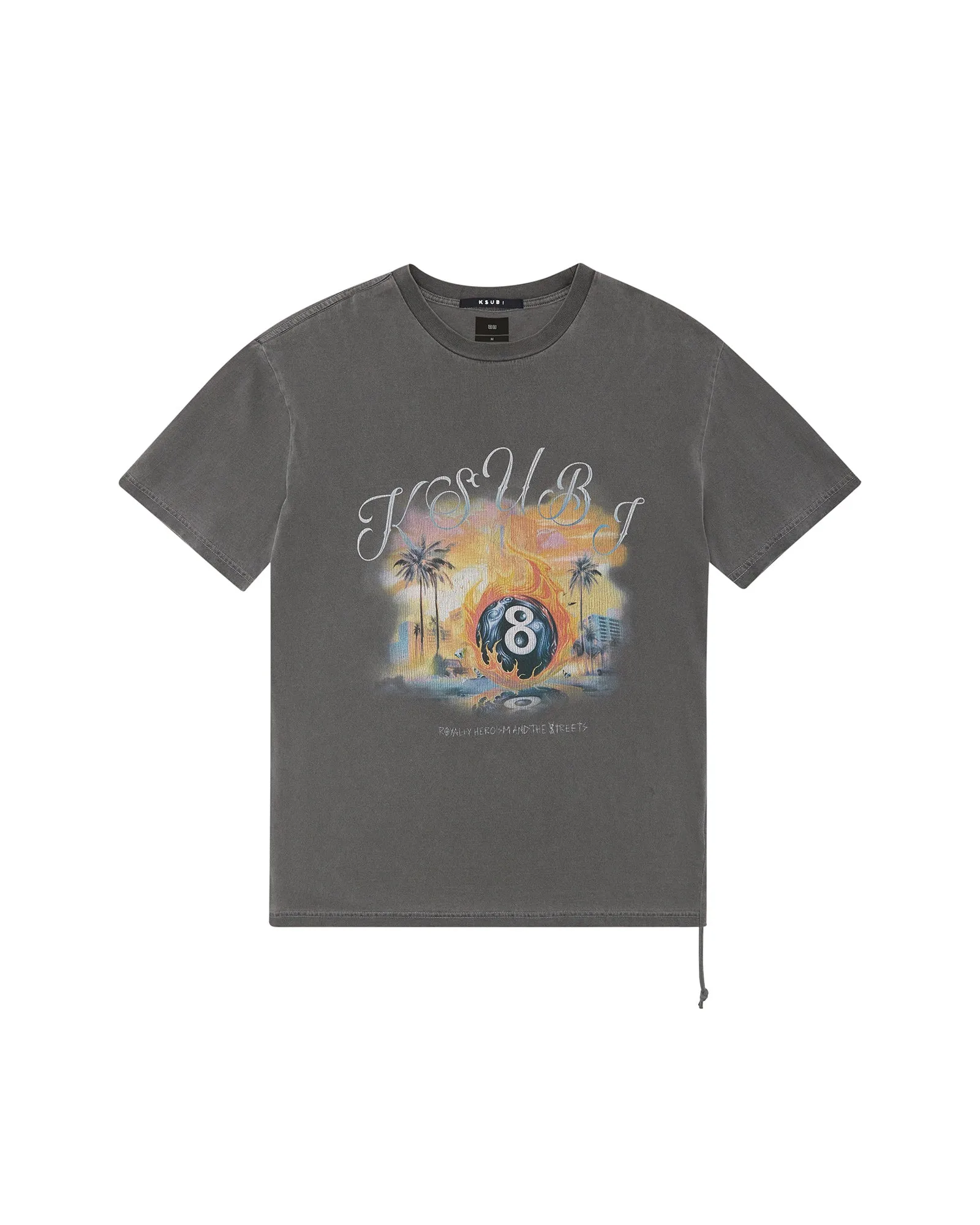 WORLD ORDER BIGGIE SS TEE CHARCOAL QuickDry Technology sporty wear