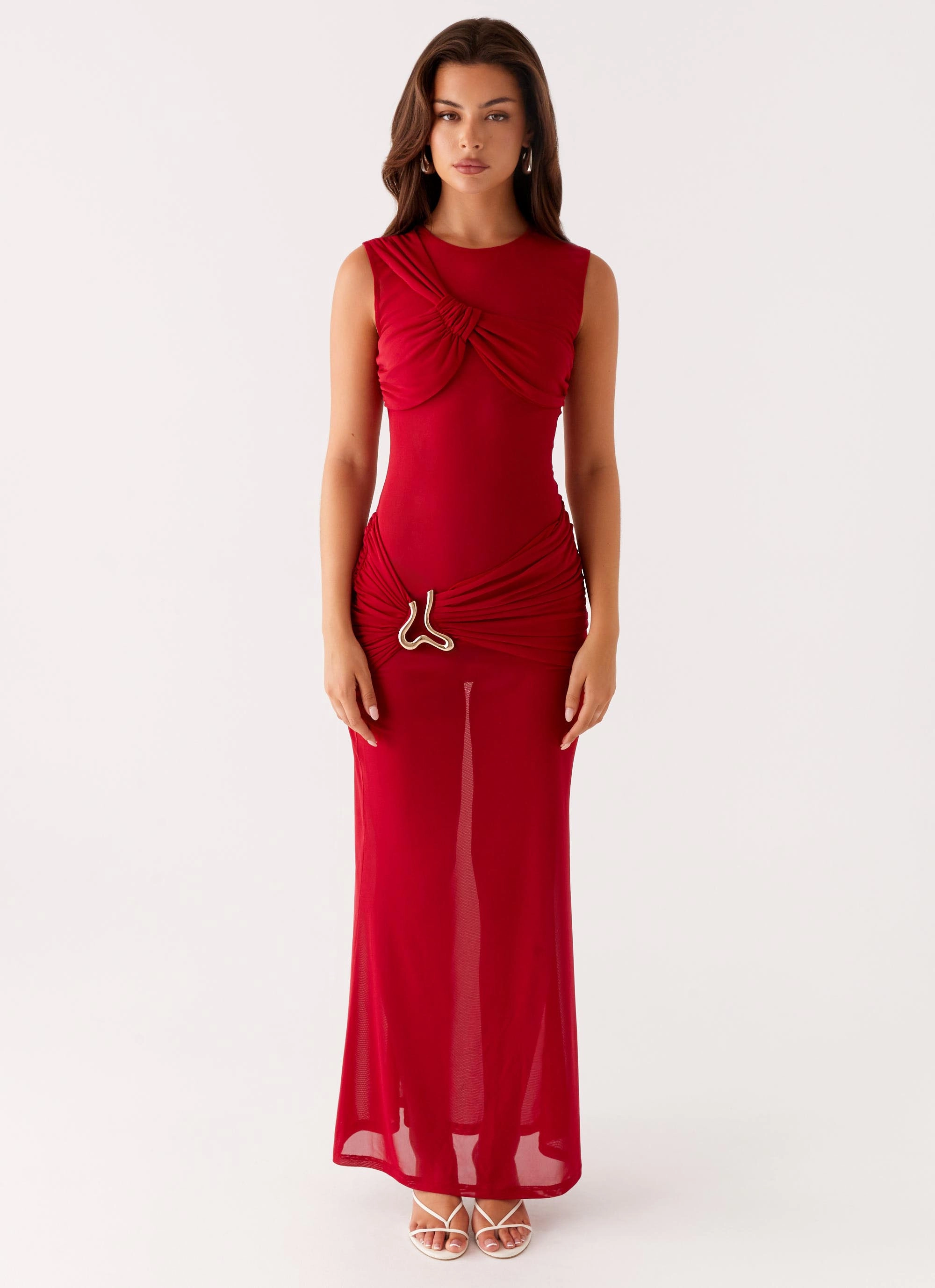 All Gender Fit Worldwide Maxi Dress - Raspberry