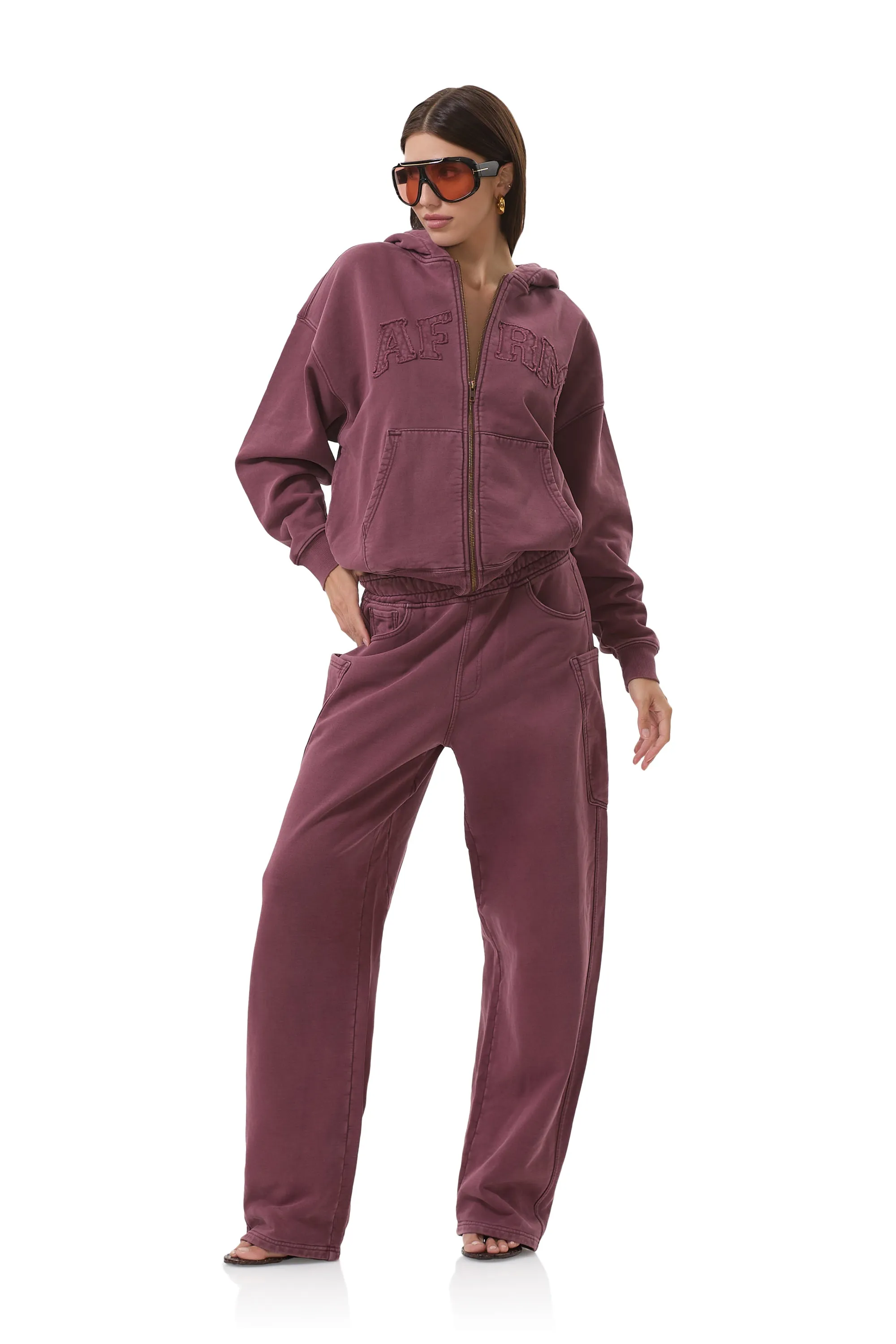 Ryan Barrel Sweatpant - Fig Performance Comfort Metallic accents