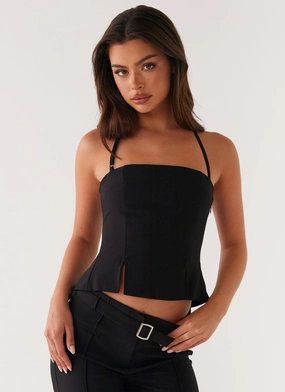 Durable Interlock Stitch Dawny Top - Black