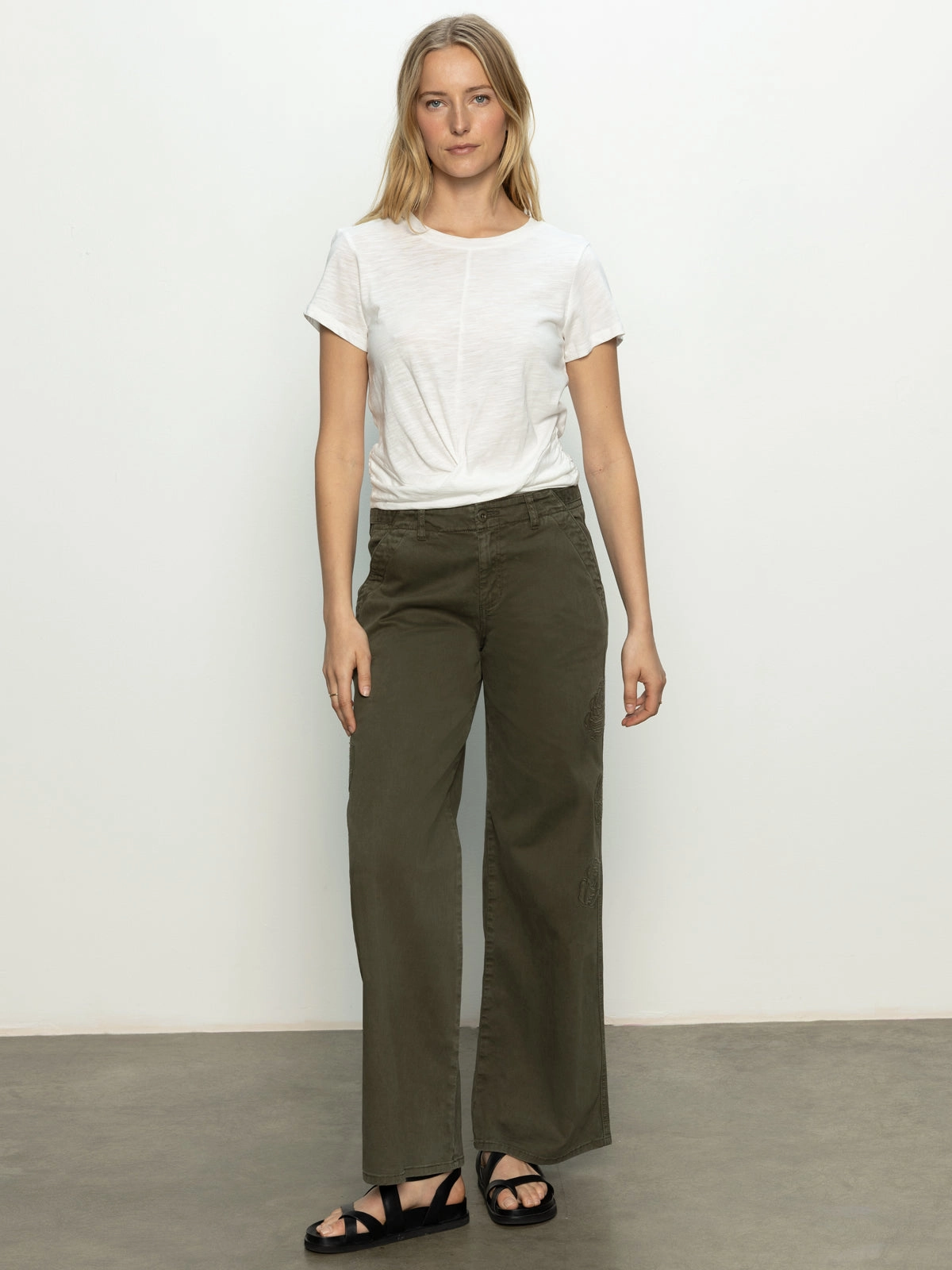 Rosette Army High Rise Pant Kalamata Modern Silhouette