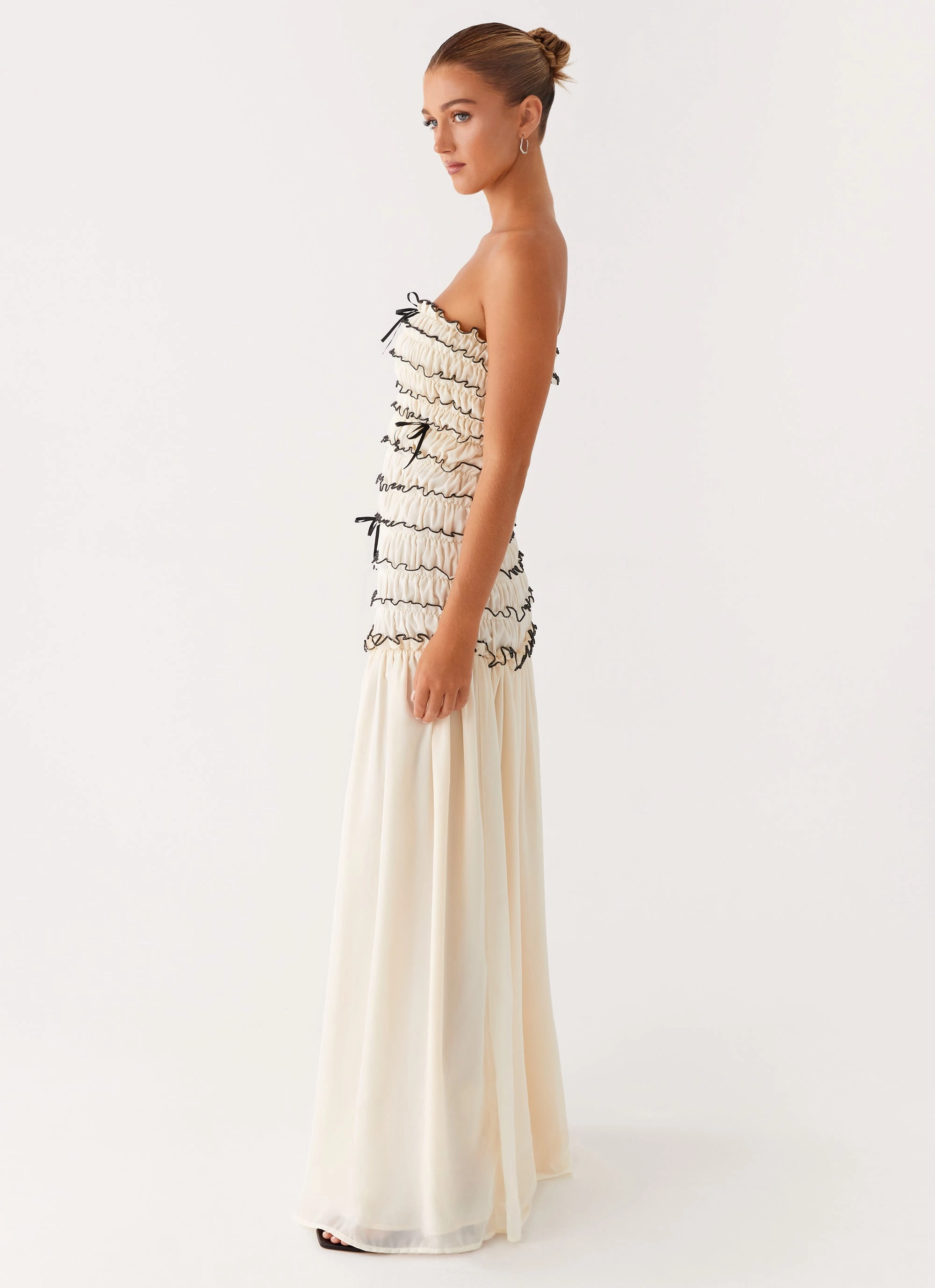 Zariah Maxi Dress - Ivory Easy Style Wrap Charm