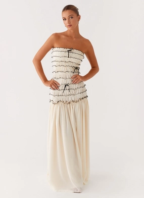 Zariah Maxi Dress - Ivory Daily Casual