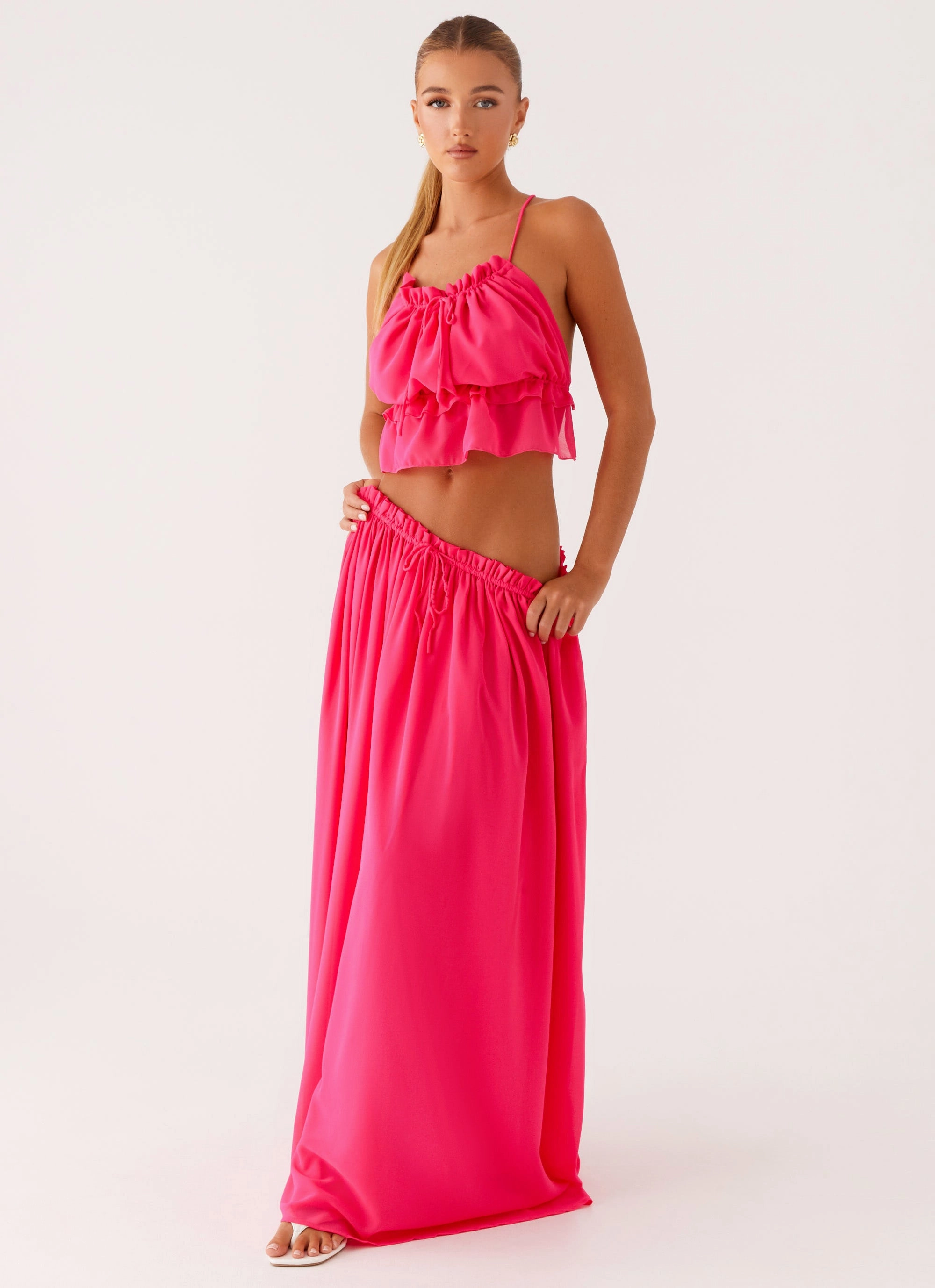 Zaya Maxi Skirt - Fuchsia Light Comfort