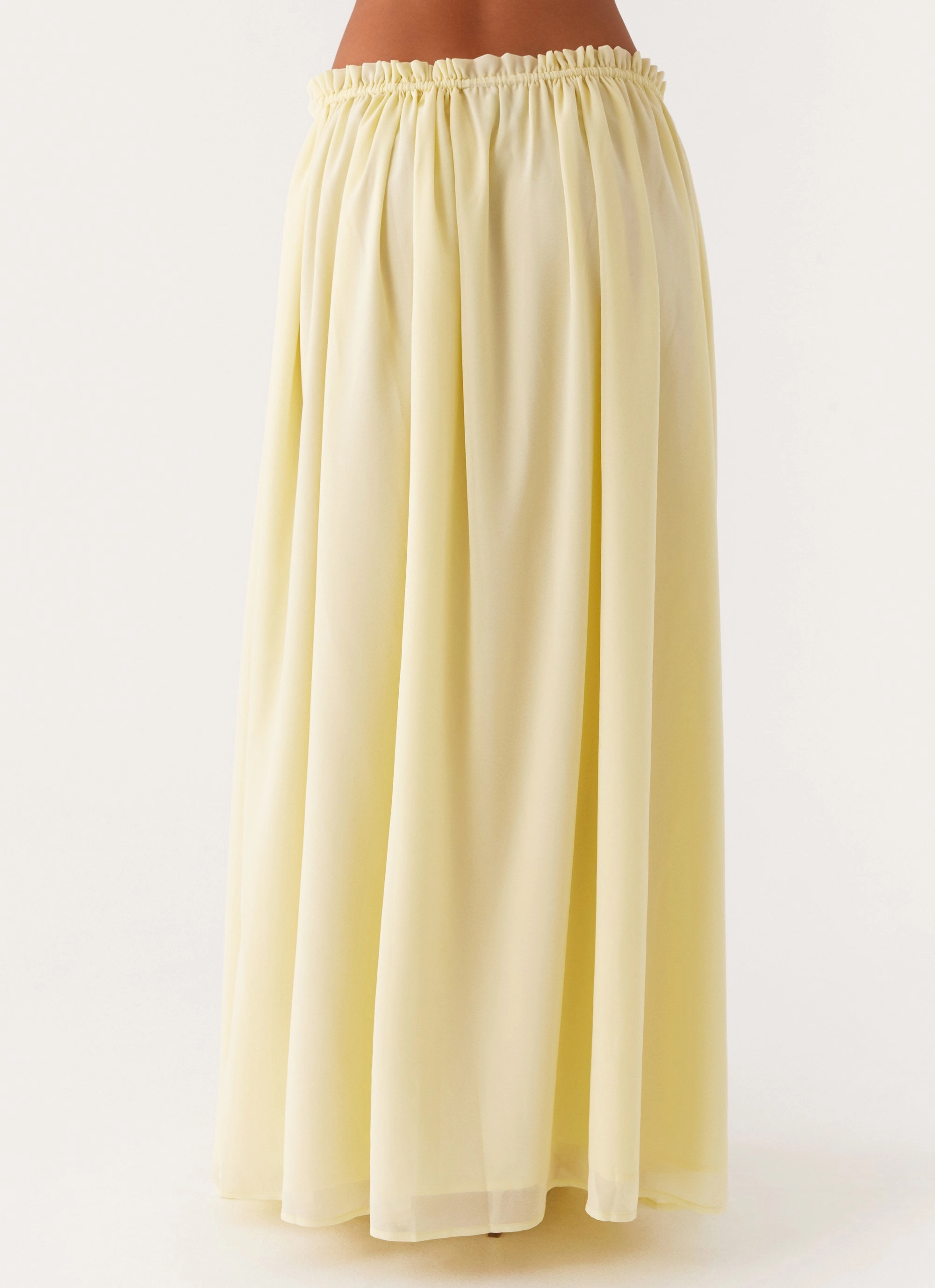 Zaya Maxi Skirt - Yellow Anti Static Lining