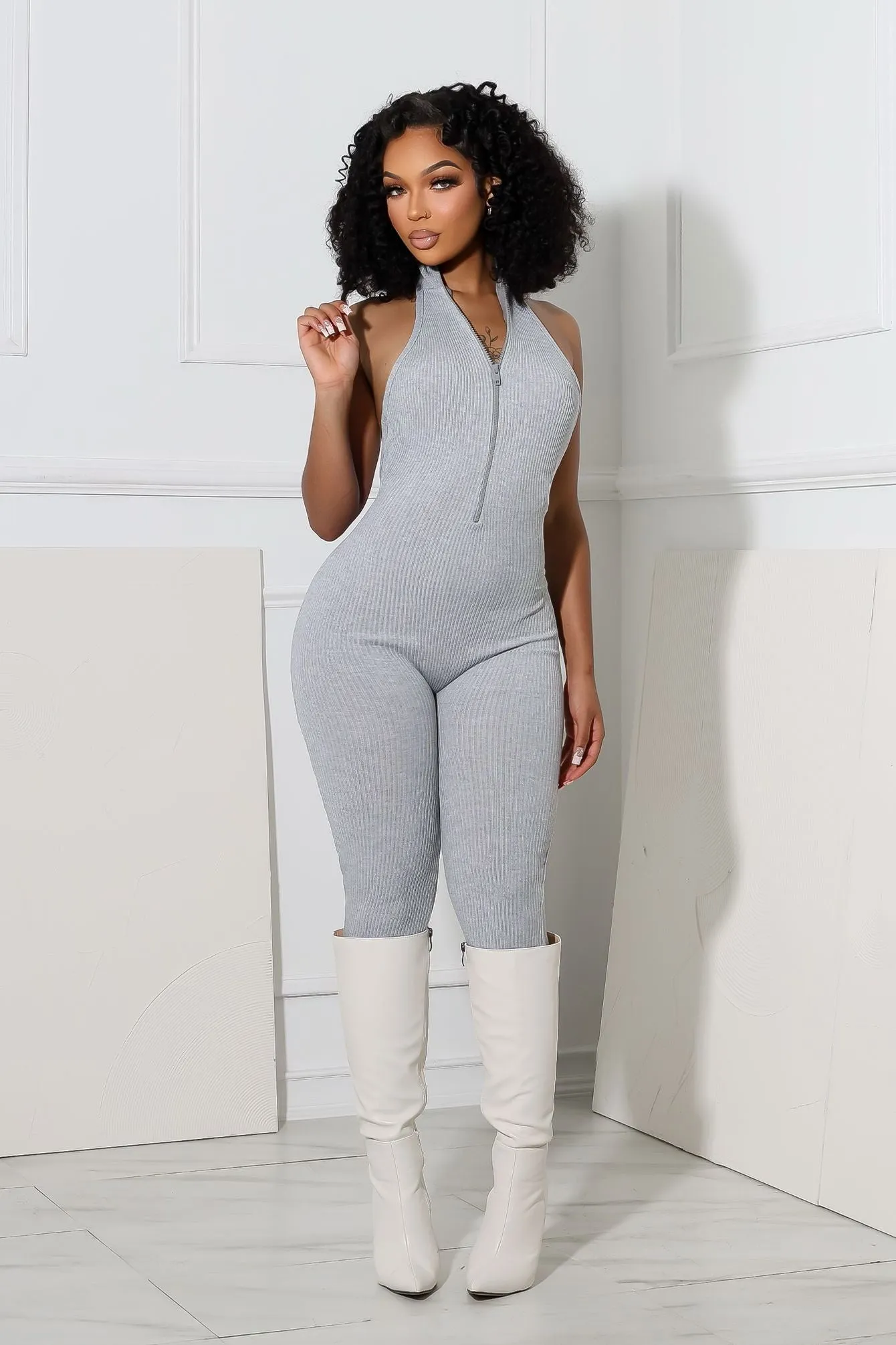 Comfy Stretch Zip Me Up Jumpsuit