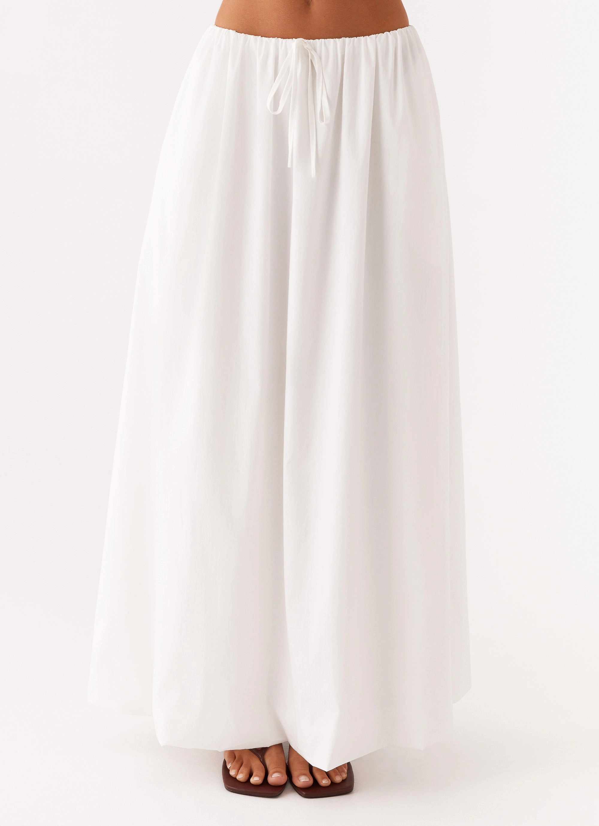 Clean Lines Cheryl Maxi Skirt - White