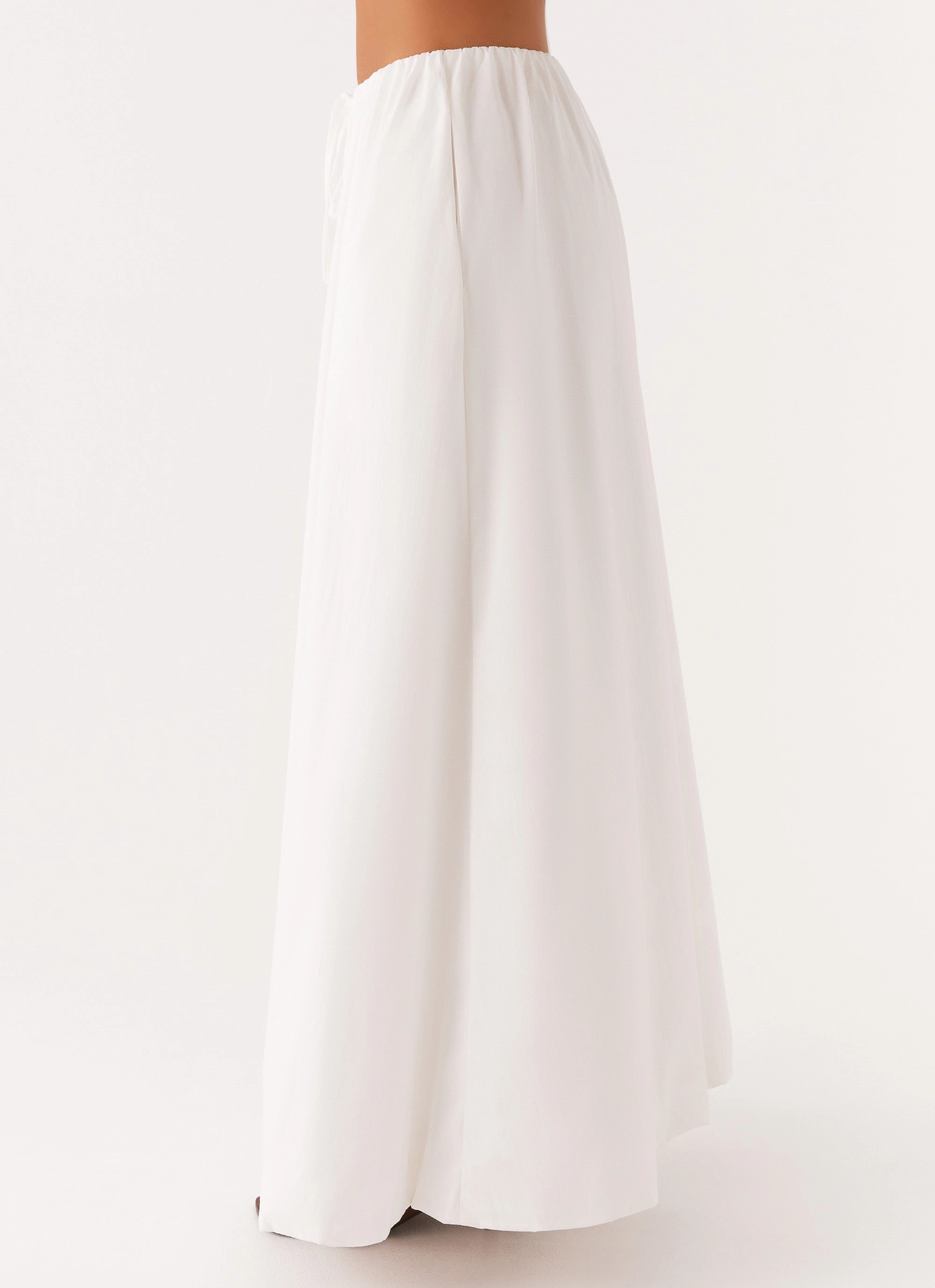 Cheryl Maxi Skirt - White Relaxed Look