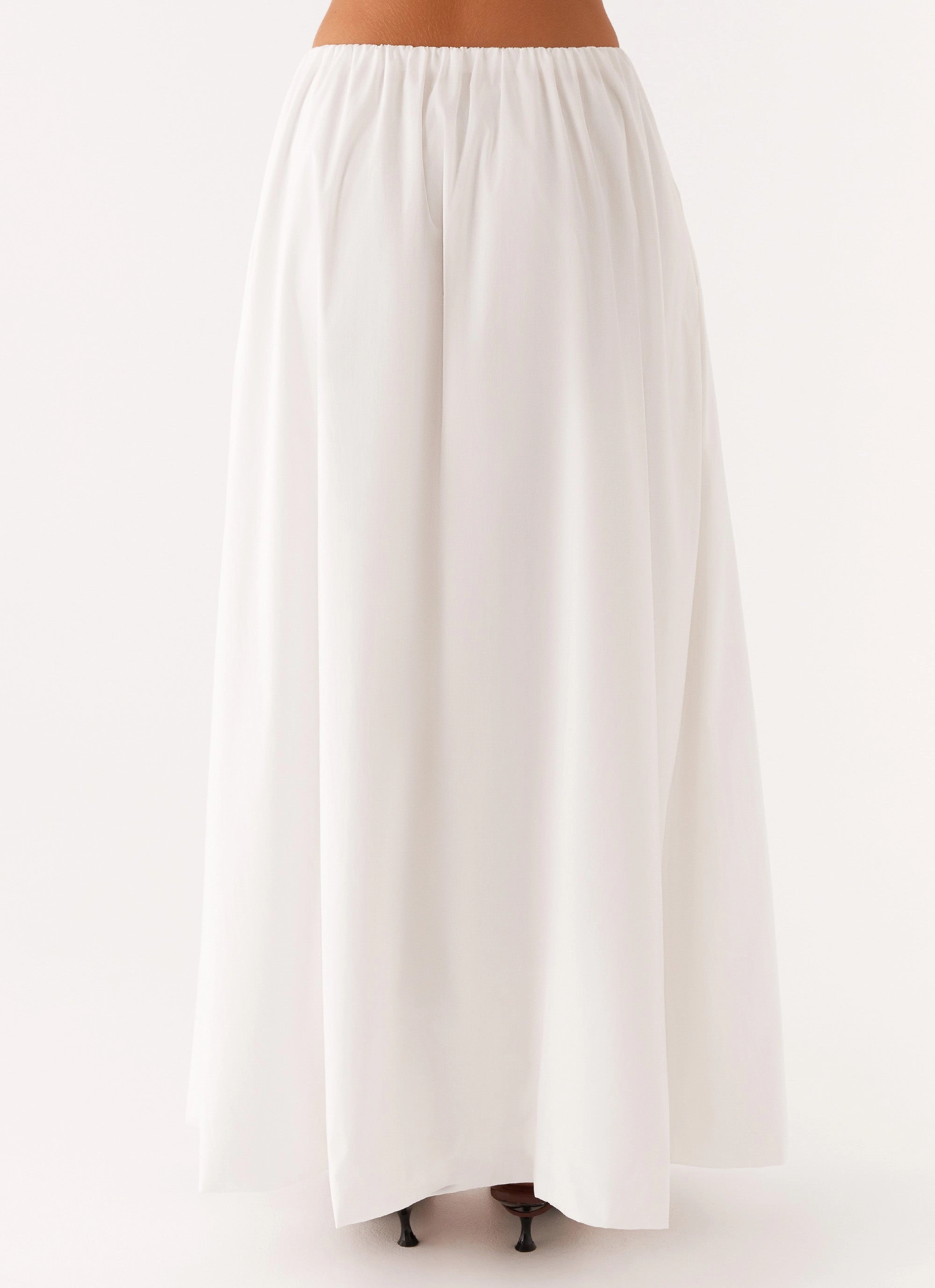 Light Fabric Cheryl Maxi Skirt - White